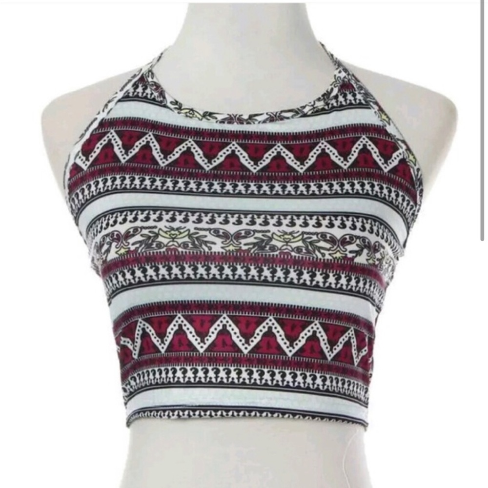 Boho Cropped Tank Top - Picture 2 of 4
